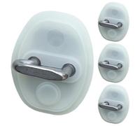 Nubamzy Car Silicone Door Latch Protective Cover, Auto Door Lock Protector, Silicone Luminous Shock Absorption Pad for Most Vehicles Truck Trailer RV Slam Damage Dust