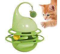 Nubamzy Cat Treat Toy,Ball Track with Bell | Interactive Cat Feeder with Bell | for Senior Large Medium Breed Teeth Grinding Crate Outdoor Indoor