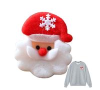 Nubamzy Christmas Patches Iron On,Soft Plush Reassemble Sewing Home Decor | Embroidered Sew Repair Patch,for Family Indoor Shop Kids Adults Enthusiast