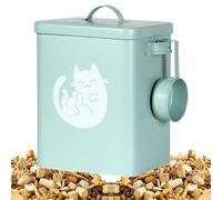 Nubamzy Dog Food Storage Container,6L Airtight Dog Food Container | Anti-Moisture with Spoon Treat Dispenser for Puppy Cat Bunny Kitchen Pantry Garage Barn Stable Farm Home Rice