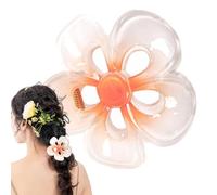 Nubamzy Flower Hair Claw,Strong Hold Flower Hair Claw | Women's Hair Barrettes, Hair Styling Accessories, Large Non-Slip Hair Clips for Beaches