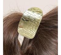 Nubamzy Gold Ponytail Cuff - Pony Tail Holders Geometric Pony Tails Hair Ties,Pony Tail Holders, Metal Hair Ties, Gold Hair Cuff For Daily And Special Occasions