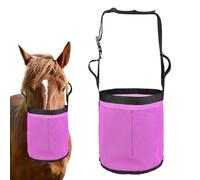 Nubamzy Hay Feeder Bag | Goat Feeding Bucket with Adjustable Strap,Horse Feeder Container,for Long Distance Riding Weekend Camping Outgoing Barn Overnight Trips Grasslands