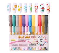 Nubamzy Nail Pens | Professional,Quick-Drying Nail Doodle Pens - for Practice Professional Home Party Girls Women Teens Mothers Holiday Winter