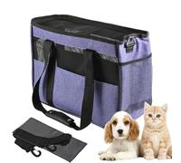 Nubamzy Pet Travel Bag,Multi-Pocket Cats Dogs Sling Carrier Bag - Flexible Shoulder Carrying Slings Breathable for Walking Road Trip Camping Vacation Holiday Outdoor Adventures