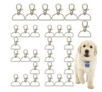 Nubamzy Swivel Clasp Hooks | 50 Piece Purse Making Supplies Clip | Swivel Trigger Hooks | for Jewelry Arts Crafts Hardware Lanyard Leather Bag Charm