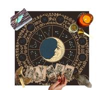 Nubamzy Tarot Tablecloth, Altar Cloth Tarot Mat Table Cloth, Altar Cloth Tarot Cards Table Napkins, Spiritual Healing Tarot Table Mat, Witchcrafts Altar Astrology Table Cloth, Board Game Table Cover