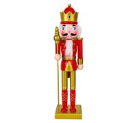 Nubamzy Wooden Christmas Nutcracker Soldier | Wooden Nutcracker Soldier Toy,Statue Table Centerpiece for Counter Fireplace Window Shelf Countertop Tabletop Kitchen