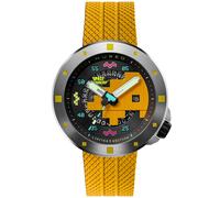 Nubeo Cassini Automatic Space Invaders Limited Edition NB-6103-01 - Man - 50 mm - Analogue - Automatic - Sapphire-Coated Mineral Glass Black/Orange 24 mm