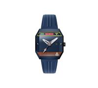 Nubeo Men's 42mm Console Automatic Atari 2600 Limited Edition Binary Blue Watch with Rubber Strap NB-6123-04