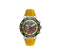 Nubeo Men's 48mm Opportunity Chronograph Star Trek First Contact Day Limited Edition Celestial Yellow Watch with Fkm Rubber Strap NB-6119-04