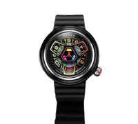Nubeo Men's 48mm Ventana Automatic Atari Gamestation Pro Limited Edition Retro Rhythm Watch with Rubber Strap NB-6125-02
