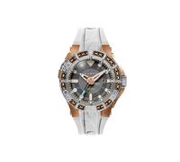 Nubeo Men's 50mm Manta Automatic Limited Edition Gale Grey Watch with Silicone Strap NB-6120-06