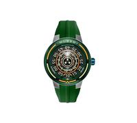 Nubeo Men's 50mm Orbiter Automatic Limited Edition Asteroid Green Watch with Silicone Strap NB-6117-02