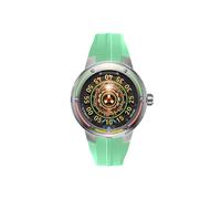 Nubeo Men's 50mm Orbiter Automatic Limited Edition Cosmic Moss Watch with Silicone Strap NB-6117-08