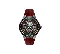 Nubeo Men's 50mm Orbiter Automatic Limited Edition Rocket Red Watch with Silicone Strap NB-6117-04