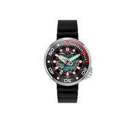 Nubeo Men's 50mm Ventana Skeleton Automatic Limited Edition Alien Black Watch with Silicone Strap NB-6113-08