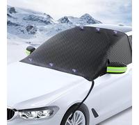NUBHYYIO Car Windscreen Cover for Toyota Yaris Hybrid 2020-2024, All Weather Magnetic Front Window Windshield Frost Snow Sun Ice Protection Foils Covers Winter Accessories,B/Green