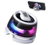 nubia Mini Magnetic Bluetooth Speaker, Phone Stand with Wireless Portable Small Speaker, BT 5.3, RGB Light, Game/Music Mode for Golf Cart, Travel, Shower, Outdoors or Metal Surface
