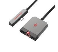 Nubia RedMagic 2-in-1 USB C to 3.5mm Audio Headphone Jack and Charger Adapter with PD Fast Charging, 2 USB-C Port Compatible with iPhone 16/15 Pro Max, Galaxy S24/S23 Ultra, Pixel 9/8/7