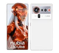 nubia Z80 Ultra 5G Android Smartphone, Snapdragon 8 Elite Gen 5, Triple AI Camera 50 MP, 6.85" AMOLED full Screen 144 Hz, 80W Wireless Charging, Waterproof According IP68&IP69 (White, 16+512G)