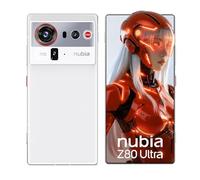 nubia Z80 Ultra 5G Unlocked Android Phone, Snapdragon 8 Elite Gen 5, 50MP AI Triple Camera, 80W Wireless Charging, 6.8" 144Hz AMOLED Full Screen, Gaming Smartphone (White, 16+512G)