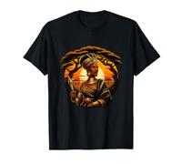 Nubian Queen Warrior African Sunset Heritage T-Shirt