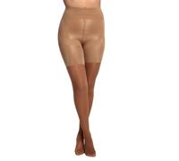Nubian Skin Shapewear Tights, 40 Denier Semi-Matt Finish, Custom Skin Tone for Dark Skin, Shaping Panels, Made in Europe (L/XL, Cafe-au-Lait)