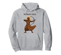 Nubian Soul African Archer Warrior Ancestry Roots Cultural Pullover Hoodie