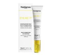 NUBIANCE - EYE RE-7, 15ml - Multi-corrective eye contour, Anti-dark circle, Anti-puffiness, Firming and anti-oxidant, Moisturising and anti-wrinkle - Combats uneven pigmentation and blemishes