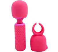 Nubii Harlow Mini Wand Warming Vibrator with Multi-Use Attachment