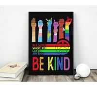 Nuboxx Everyone Is Welcome Here Hand Lgbt Poster Black Lives Matter Lgbt Rainbow Flag Love No Gender Inclusion &kindness Hand Welcome Poster Metal Tin Sign Plaque Wall Decor Art 6x8 Inch