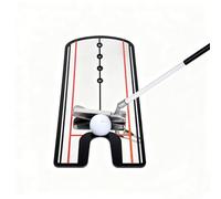 NUBROE Ultra-Thin Golf Putting Mirror | Alignment Training Aid for Eye Position, Shoulder & Putter Face | Portable Practice for All Golfers