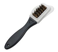Nubuck And Suede Multifunctional 3-Sided Cleaning Shoe Brush,Brass Bristle, Cleans And Gives Perfect Nap,Easy to Use