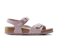 Nubuck Leather Sandals Girl Birkenstock Rio Birko-Flor Violet 33 Étroit