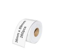NUBVKDMIS 1PK 99012 Thermal Paper 36mm X 89mm Compatible With Label Printer Models 450 450 Turbo 450 DUO 4XL