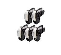 NUBVKDMIS 5 Rolls DK11204 Thermal Labels 17mm X 54mm X 400pcs Die Cut DK-11204 DK 11204 Compatible With QL Label Printers