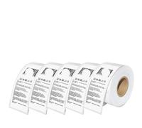 NUBVKDMIS 5Roll 99010 Thermal Paper 28mm X 89mm Self Adhesive Label Compatible With 450 450 Turbo Label Printer