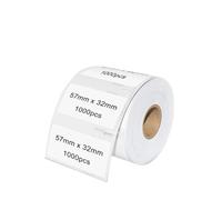 NUBVKDMIS Thermal Paper Adhesive Label Roll Compatible With Label Printer Model Er 11354 450 Turbo 4XL 57mm X 32mm 1 Piece 450 Labels
