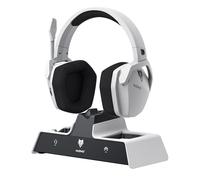 NUBWO G06 Pro Wireless Gaming Headset with Charging Station for Headset & PS5 Controller, 17ms Low Latency, 120H Battery Life, Dynamic 50mm Drivers-White (Only Compatible with PS5)