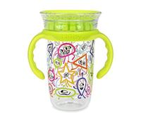 Nuby 2-Handle 360 10 oz Tritan Cup, Colors/Prints May Vary