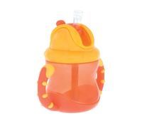 Nuby 2 Handle Flip n' Sip Straw Cup 8 Ounce 12 Months Plus (Orange)