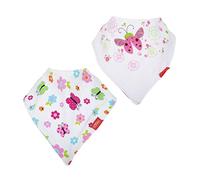 Nuby 2 Pack Super Absorbent Bandana Bibs with Soft Comfort Cut Out
