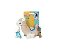 Nuby 2362506 Natural Cherry Shape Nuby Plush Llama Pacifinder Baby Teether, Case of 12