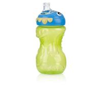 Nuby 3D Monster No Spill Super Spout Gripper Cup, 300ml, 1 Count, Green