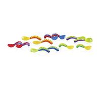 Nûby 5253 Starter Learn-to-Eat Cutlery Set for Children Aged 12 Months and up or Over Assorted Colours Selected at Random