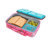 Nuby 80532CS24 Bento Box Lunchbox, Nontoxic, Insulated, Travel Friendly-Girl, Plastic, Rainbow