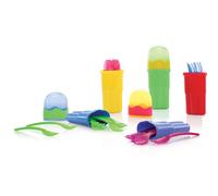 Nuby 9Piece Fork and Spoon Travel Set Colors May Vary