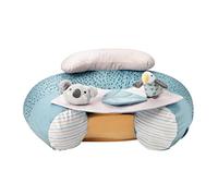 Nuby Animal Adventures Sit-Me-Up Baby Seat - Inflatable Sit & Play Floor Detachable Tray Machine Washable Suitable from 6 Months Plus, Multicolour, One Size