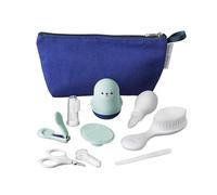 Nuby Baby Bathtime Care Kit with 8 Essential Grooming Items | Travel Bag | Waterproof Lining | Ideal for Travel or at Home
